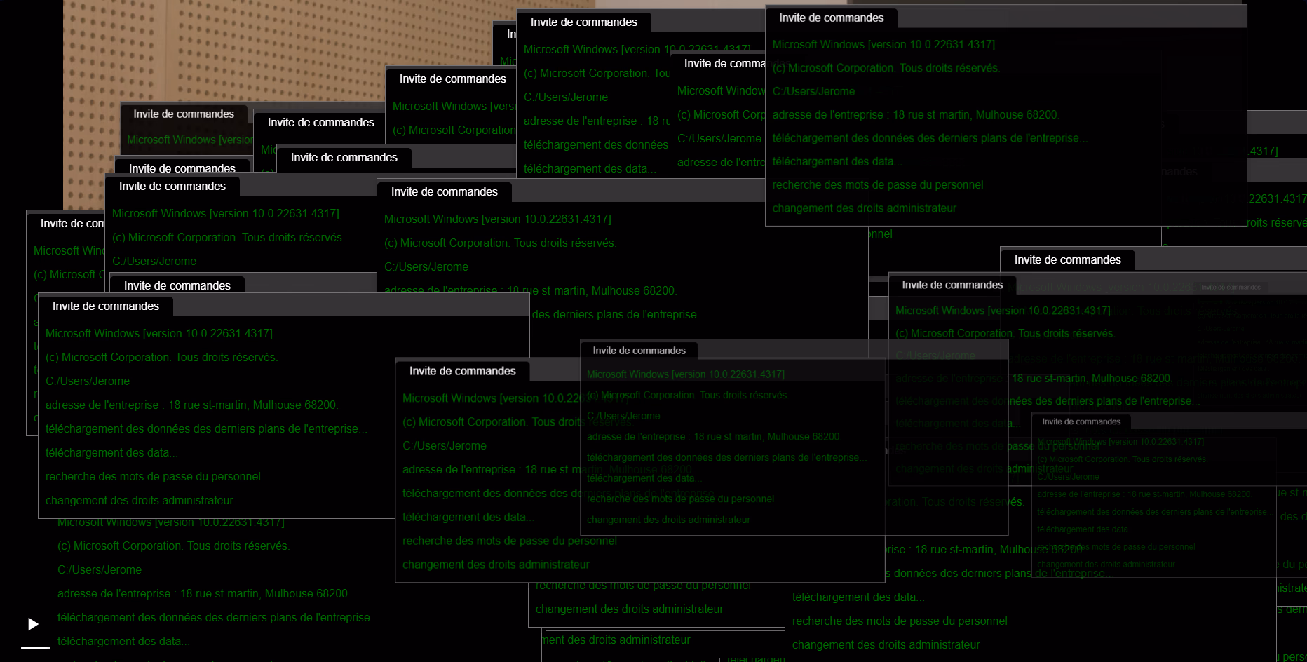 image de mon projet personnel Film/site web interactif pour l